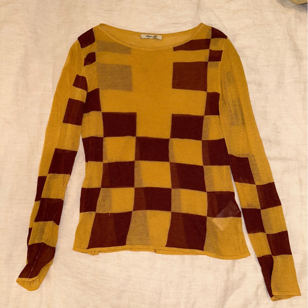 Paloma Wool checkered sweater size small